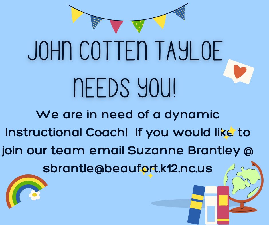Come join our amazing staff at JCT!!!