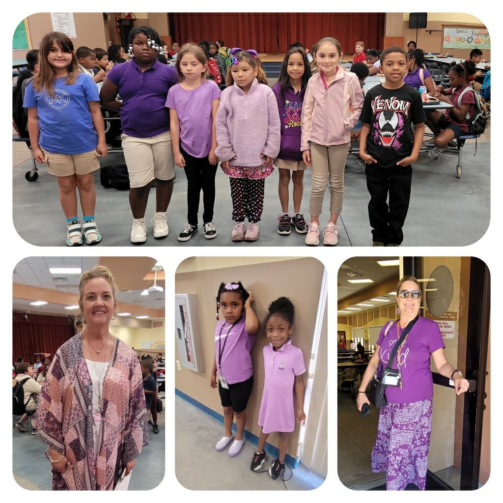 It’s Purple Up Day at Dodgertown Elementary!#MOMC