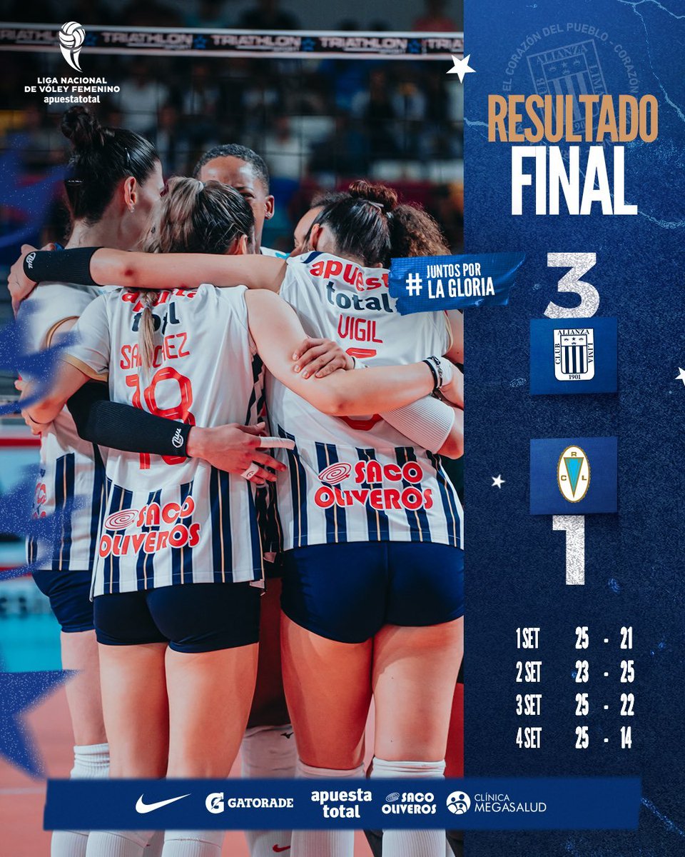 🟡⚫ #DiarioViral | 👉Alianza Lima venció al actual campeón Regatas y vuelve a disputar una final de la Liga Nacional de Vóley, esta vez tendrá como contrincante a la Universidad San Martín.