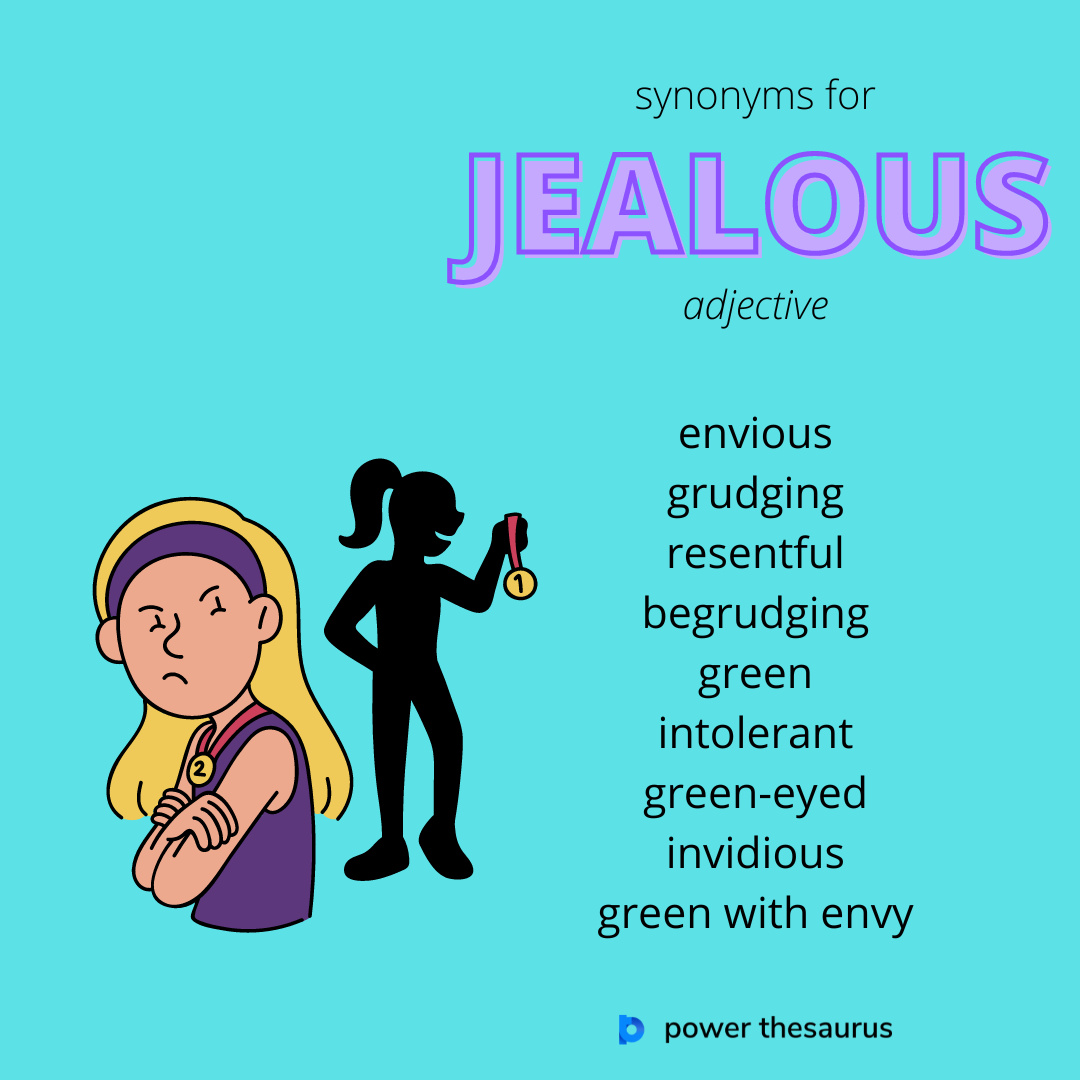 thsr.us/jealous If you are jealous of another person's possessions or qualities, you feel angry or bitter because you do not have them. E.g. 'She was jealous of his wealth.' #synonym #thesaurus #learnenglish #ielts