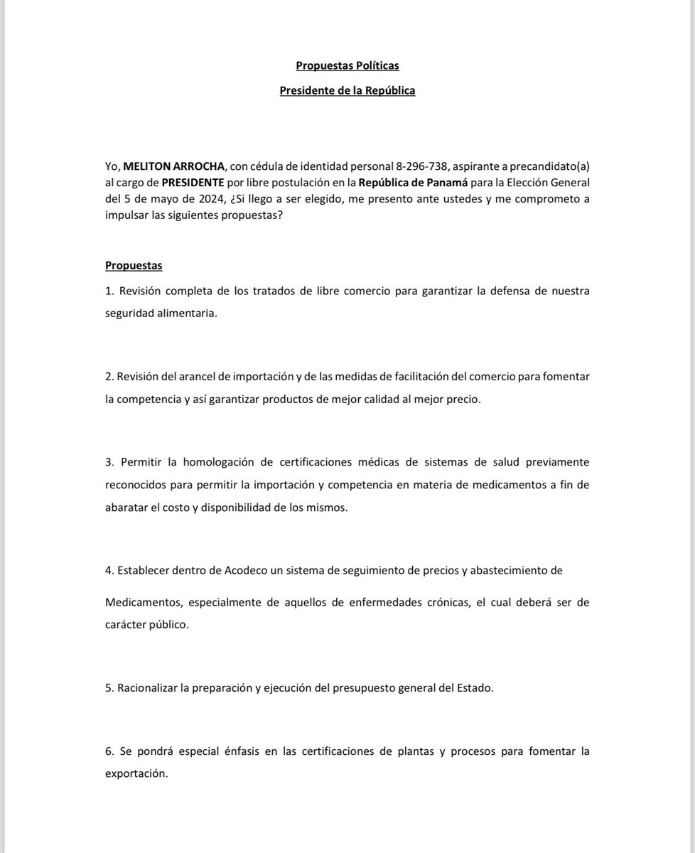 jeremyjosephv's tweet photo. El plan de Gobierno de Meliton, tres páginas de 20 puntos y bastante espacio entre cada una de ellas. 😂🫢 https://t.co/yZQxKON7tU