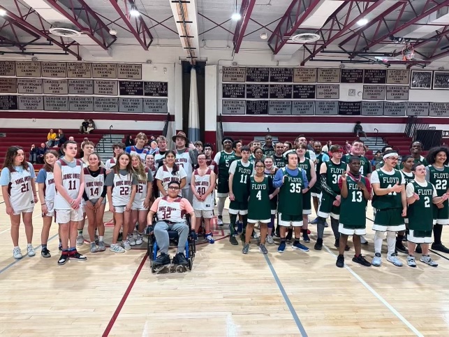 Unified basketball action between William Floyd and East Hampton!