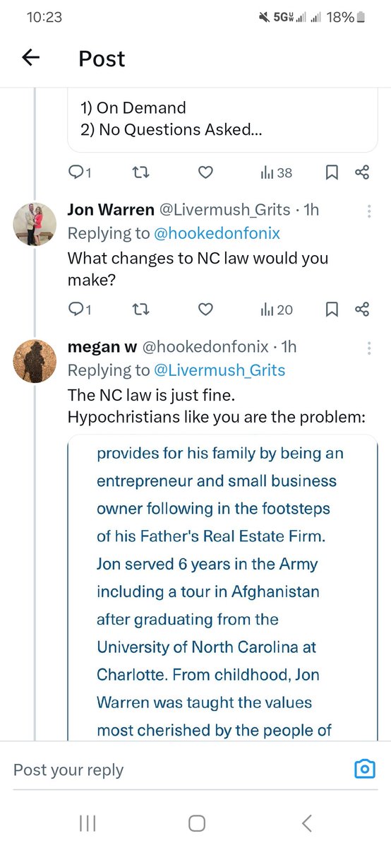 Megan agrees with NC law.