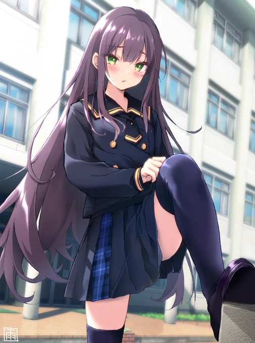 これで良しっ#制服少女 