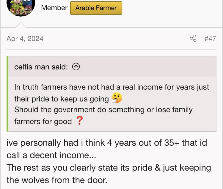 Interesting comments on the idea of a #basicincomeforfarmers on the farming forum… good to see a really considered discussion happening around the idea in lots of pockets of the industry 🌱