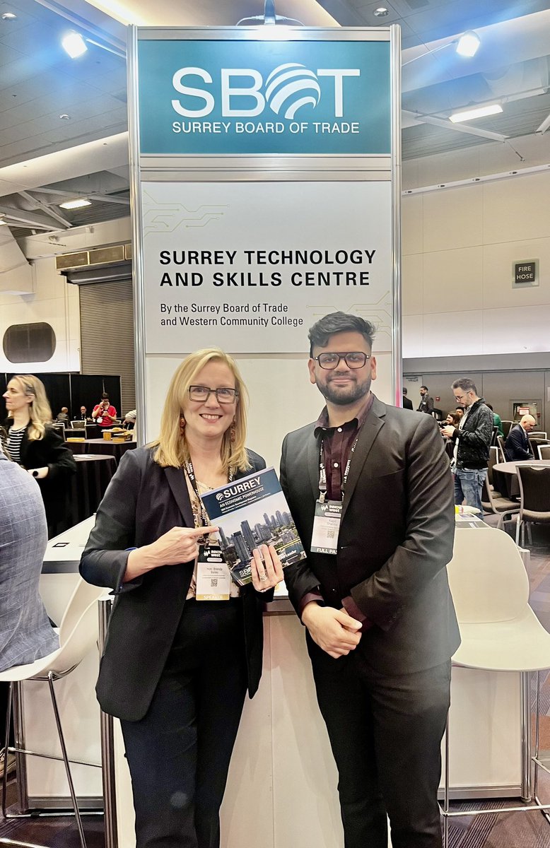 INNOVATE WEST TECH CONFERENCE Surrey Board of Trade's Kapil Sharma meeting with BC's Jobs, Economic Development and Innovation Minister at the InnovateWest Technology Conference today at Vancouver Convention Centre. Surrey is a Tech Industry Destination @SBofT @BrendaBaileyBC