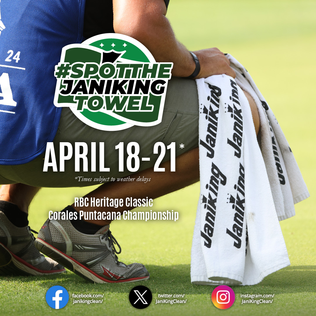 Jani-King (@janikingclean) on Twitter photo Spot the <a href="/JaniKingTowel/">Jani-King Towel</a> on the <a href="/PGATOUR/">PGA TOUR</a>! Snap a pic, share, & tag <a href="/JaniKingClean/">Jani-King</a> on Facebook, Instagram, or X to enter our exclusive golf giveaway! (Must follow <a href="/JaniKingClean/">Jani-King</a> US only. Ends 4/22.)
@ryanpalmerpga <a href="/acschenk1/">Adam Schenk</a> <a href="/seppstraka/">Sepp Straka</a> <a href="/JT_ThePostman/">J.T. Poston</a> <a href="/Joel_Dahmen/">Joel Dahmen</a> @coltknost Spot the <a href="/JaniKingTowel/">Jani-King Towel</a> on the <a href="/PGATOUR/">PGA TOUR</a>! Snap a pic, share, & tag <a href="/JaniKingClean/">Jani-King</a> on Facebook, Instagram, or X to enter our exclusive golf giveaway! (Must follow <a href="/JaniKingClean/">Jani-King</a> US only. Ends 4/22.)
@ryanpalmerpga <a href="/acschenk1/">Adam Schenk</a> <a href="/seppstraka/">Sepp Straka</a> <a href="/JT_ThePostman/">J.T. Poston</a> <a href="/Joel_Dahmen/">Joel Dahmen</a> @coltknost