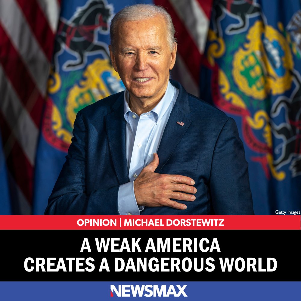 Michael Dorstewitz: 'Each time President Biden displays weakness to our enemies, he makes the world a more dangerous place.' bit.ly/3TWIYDY