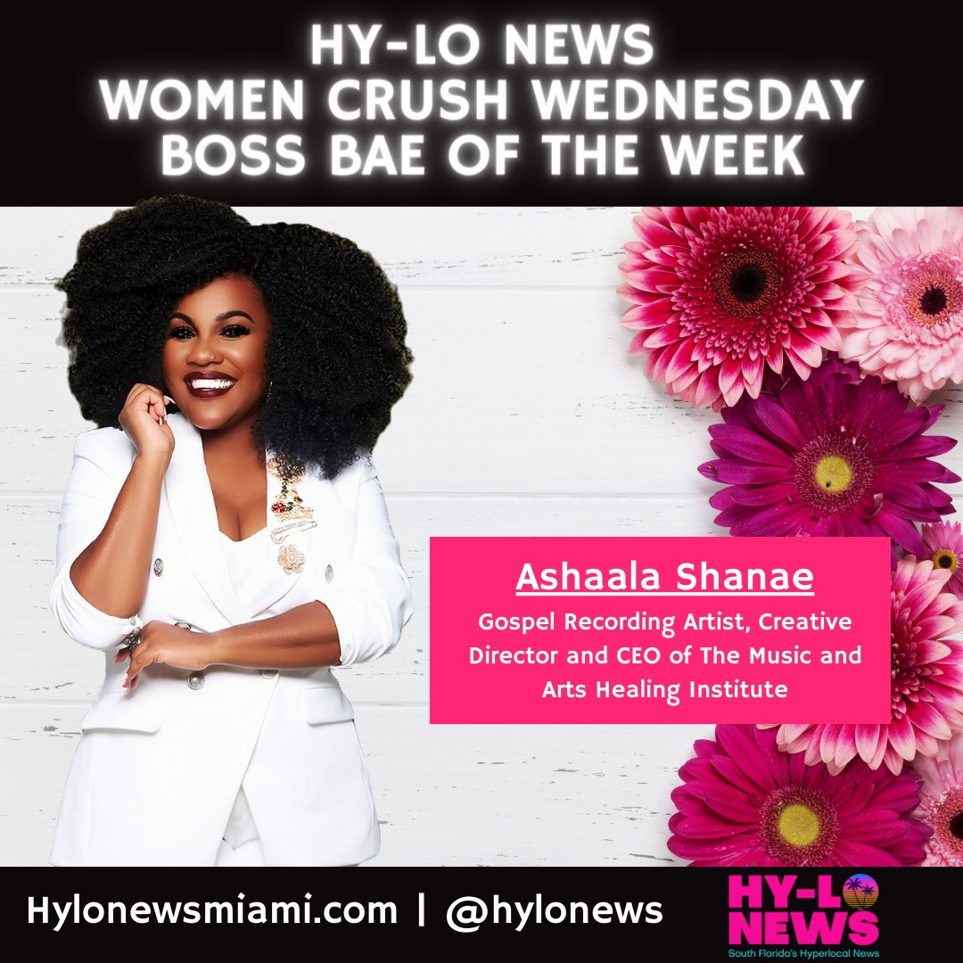 Meet Ashaala Shanae! Ashaala is an international Gospel Recording Artist, Vocal Health Expert and Pedagogy Performance Coach, and the Creative Director & CEO of The Music and Arts Healing Institute located in Miami, Florida. Congrats Ashaala on being our #BossBae of the week!