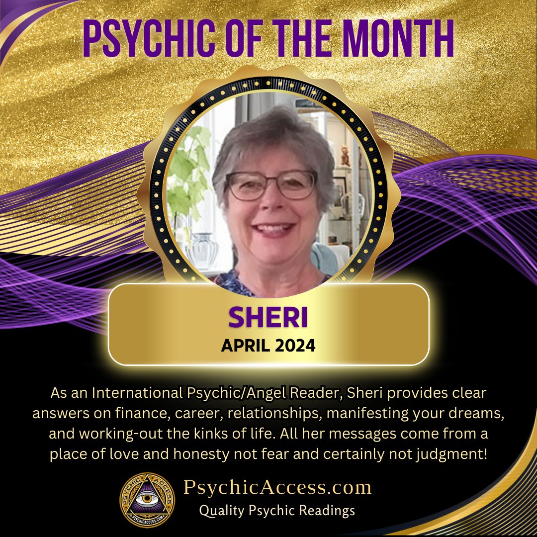 Sheri is our most popular psychic for April 2024 🔮✨💕⁠ ⁠
⁠
You can get a psychic reading from Sheri at PsychicAccess.com.⁠
⁠
#bestpsychics #psychicwinner #bestpsychic #toppsychic #psychicmedium #psychiccounselor #psychicreader #psychicconsultant #recommendedpsychic