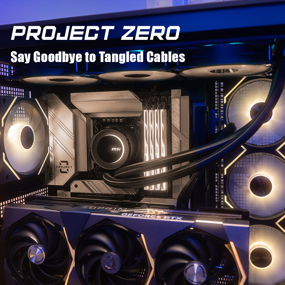 msigaming's tweet image. Knock out your biggest enemy during building a PC. Say goodbye to tangled cables with MSI PROJECT ZERO Series motherboards🙌

Build your next aesthetically pleasing PC build👉 msi.gm/ProjectZero-t

#MSIProjectZero #backconnect #pcbuild