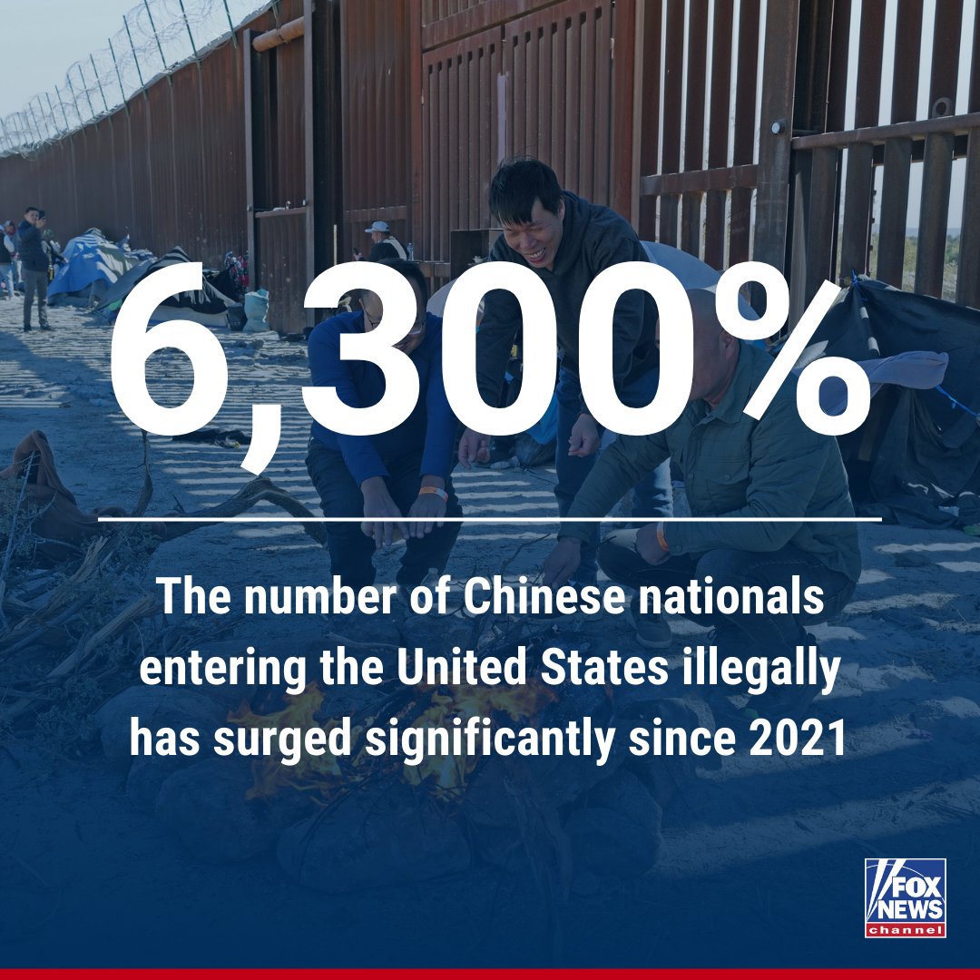 'VERY SCARY PROSPECT': The number of Chinese nationals entering the United States illegally and stopped by Border Patrol so far this fiscal year has exceeded the enormous number seen in all of fiscal year 2023 — with six months still to go. trib.al/fPosT5W