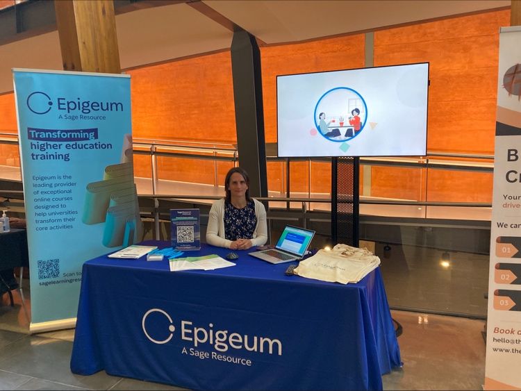 If you're at the @QPR_PhD #conference this week, make sure to stop by Epigeum's stand to say hello to our wonderful Academic Partnerships manager Lucy, find out about our online #research programmes and enter a free raffle! ow.ly/bBt950RiAK8 #HigherEducation #QPR2024