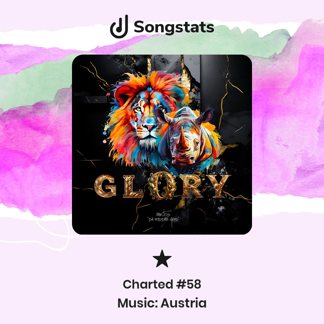 @jasonxturn Wow!! Just saw that "GLORY" reached #58 in the iTunes Music Charts in Austria!