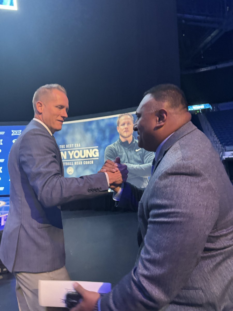 The leaders of #BYU sports, Kevin Young and Kalani Sitake. #BYUFootball #BYUHoops