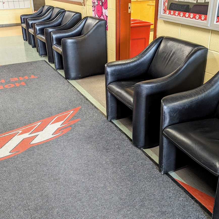 Thank you to <a href="/fishcreeknissan/">Fish Creek Nissan</a> for your donation today of these awesome new chairs!  We really appreciate the support!  Get it!?