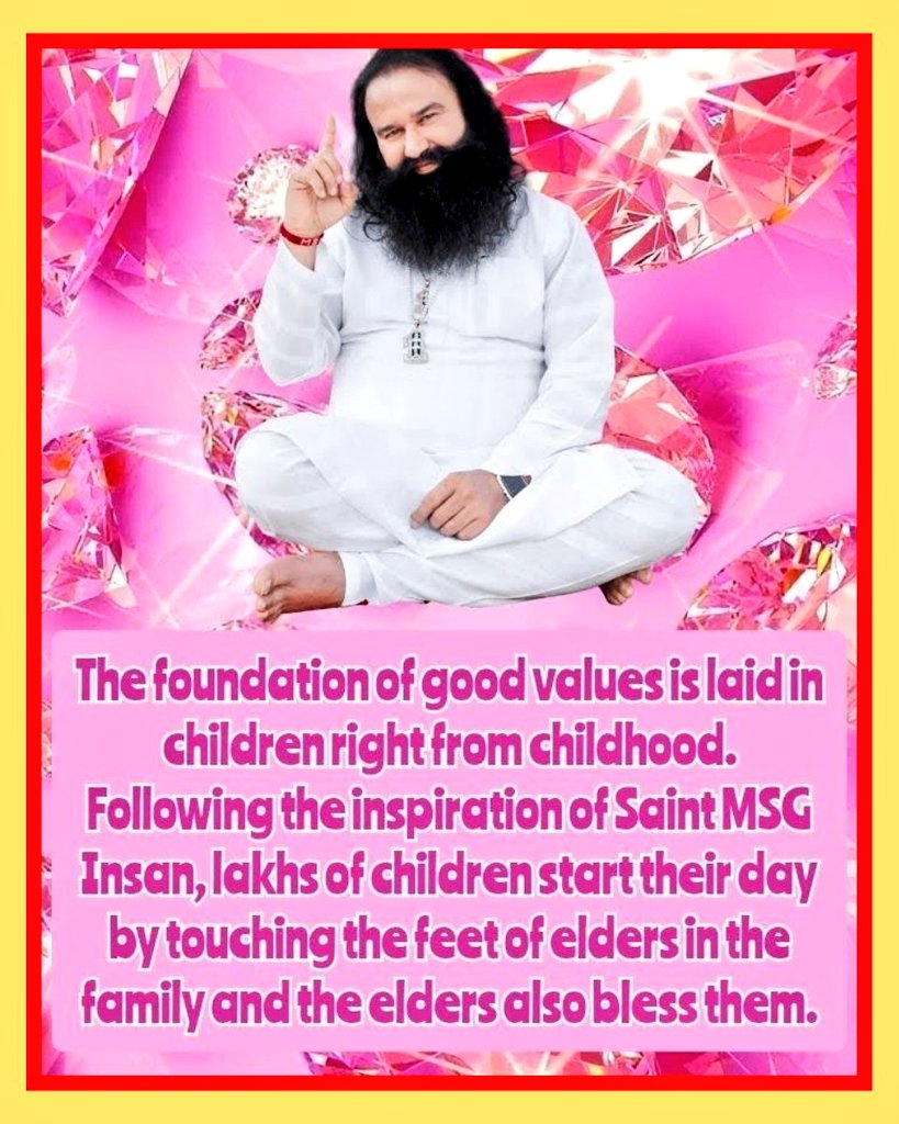 Indian Culture is great in the whole world, it is described in the ancient texts Vedas and Puranas. And today's young generation has forgotten their culture. Under the #Blessings campaign, Saint Gurmeet Ram Rahim ji also made lakhs of people pledge to save their culture.