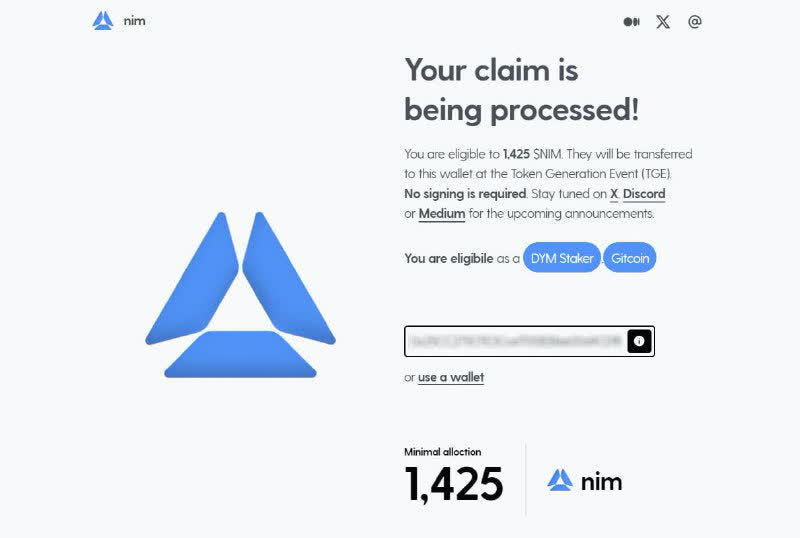 UNNAME420_eth's tweet photo. NIM Network 🌱

🚜 Start farming now at https://t.co/E3s0XZRu6W

Earn $NIM and $DYM tokens! https://t.co/WS3ZAb2WMs
