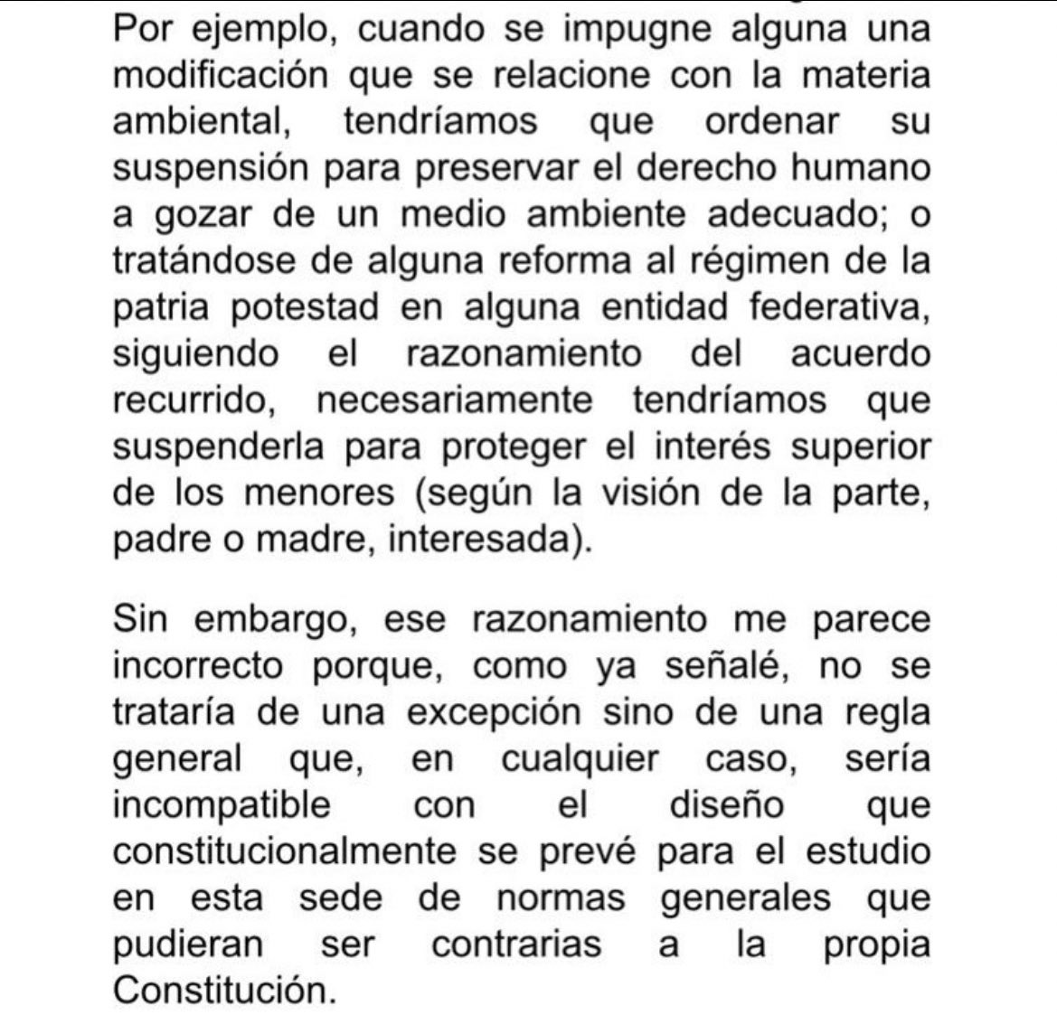 Suspender una ley dentro de un incidente de juicio de amparo es inconstitucional. No lo digo yo, lo dijo el ministro Javier Laynez: