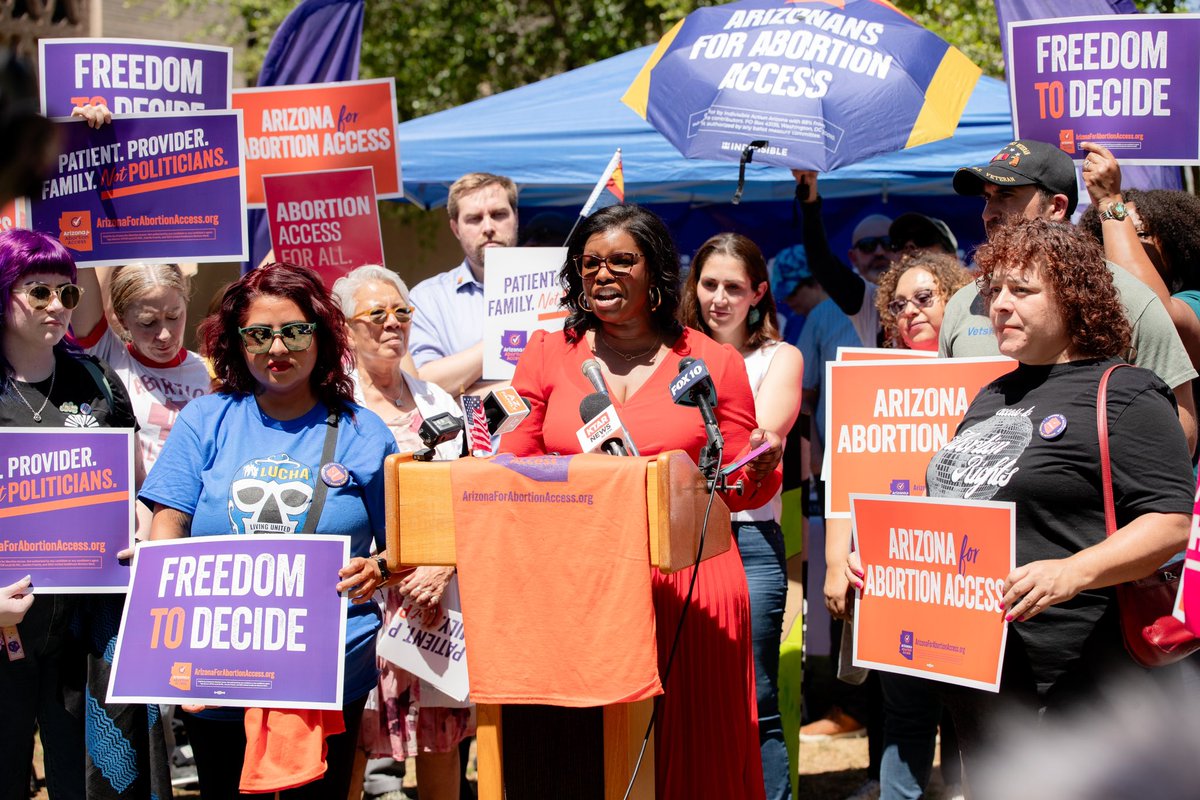 It was good to see so many friends at the Capital supporting @azforaccess. Although a repeal of the 1864 total abortion ban didn't happen today, we made our message clear--WE WILL WIN IN NOVEMBER because AZ voters can see right through the scams and political games!