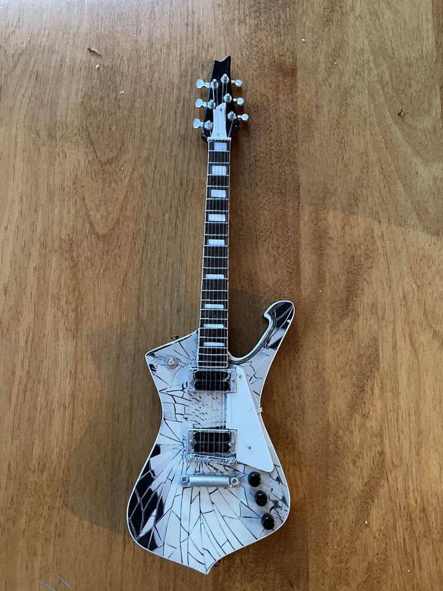 More KISS coming atcha!! Replica Paul Stanley shattered glass guitar. Rock on my friends!