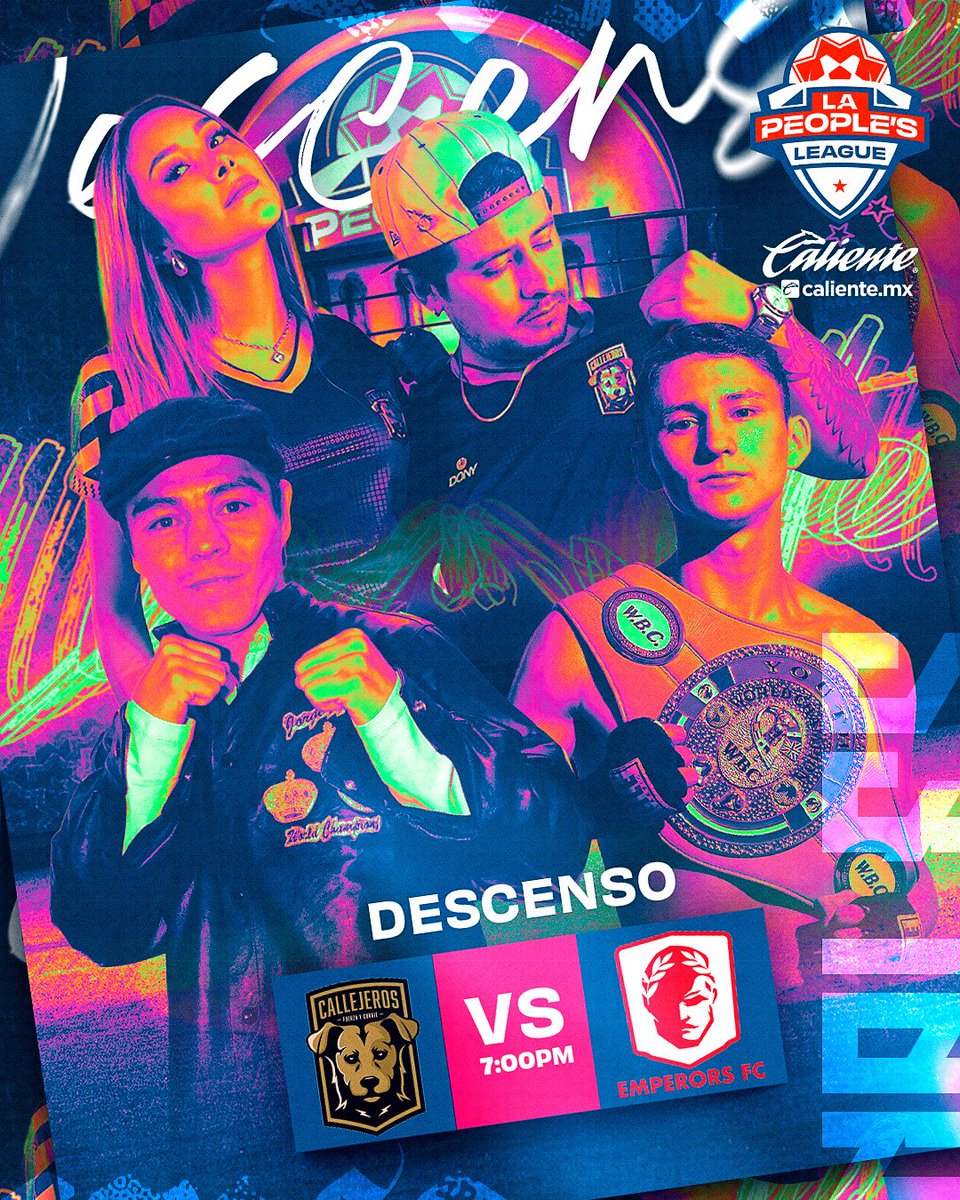 TVAztecaEsports's tweet photo. ¡DUELO POR EL DESCENSO! 😱 #CallejerosFC y #EmperorsFC se miden para no perder la categoría en
#LaPeoplesLeague #FinalesLPL🏆
Estamos EN VIVO: https://t.co/lfSIQ9MlVI🔴 https://t.co/RomKvujA4x