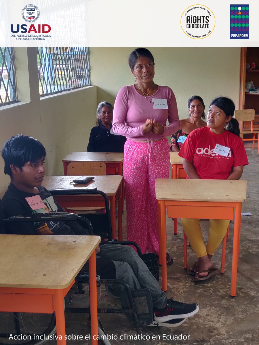 fepapdem's tweet photo. @fepapdem y #ChocolatesRights inician la socialización del proyecto "Acción Inclusiva sobre Cambio en Ecuador", financiado por @USAIDLAC
 ¡¡¡Trabajamos juntos para combatir el cambio climático con una visión inclusiva y productiva!!!
#cambioclimatico #inclusion #dispacacidad https://t.co/kVrA7opB0a