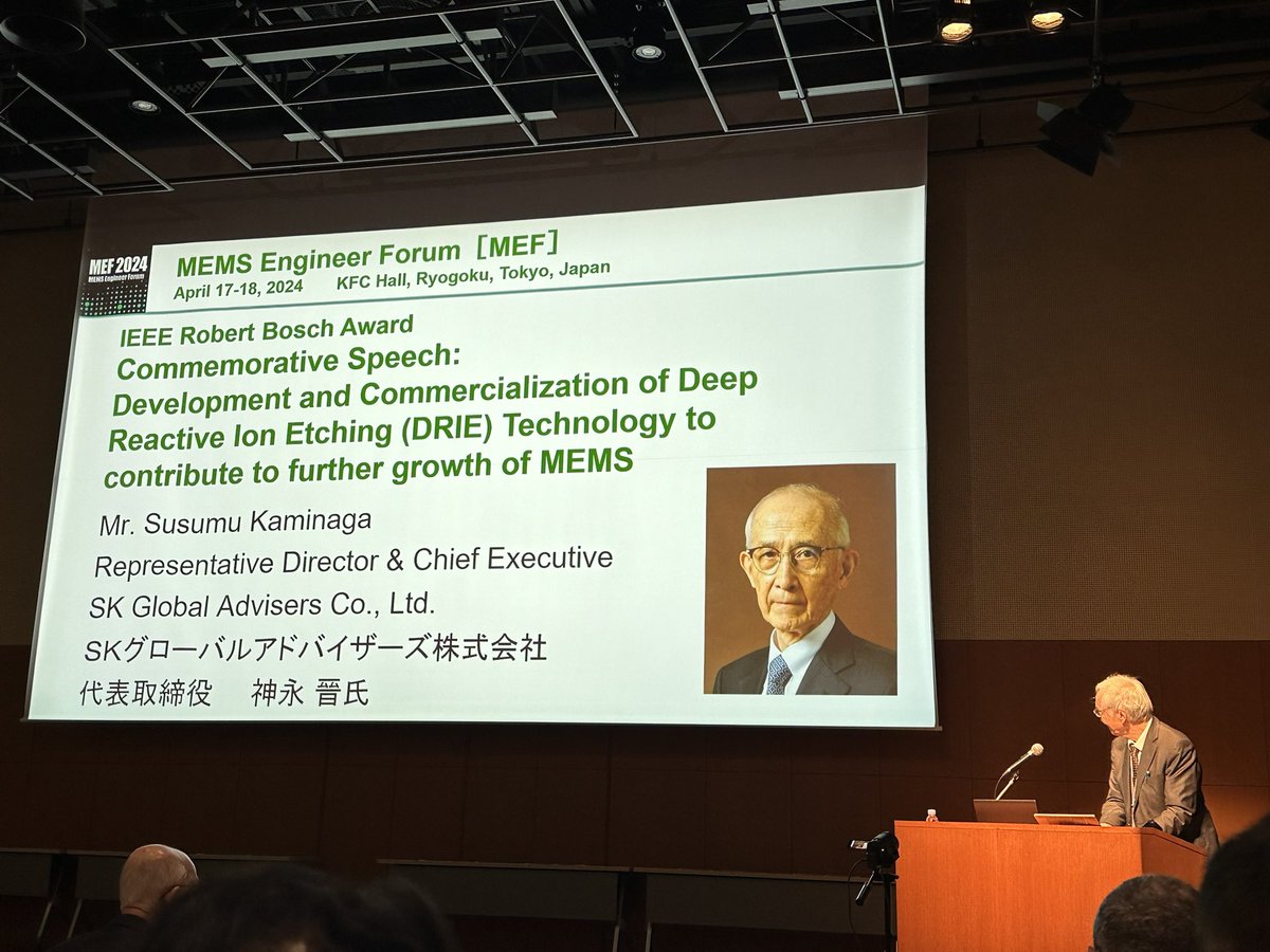 MEF2024, day-2 has started with Dr.Kaminaga’s remarkable speech Whois IEEE EDS Robert Bosch awarded winner.