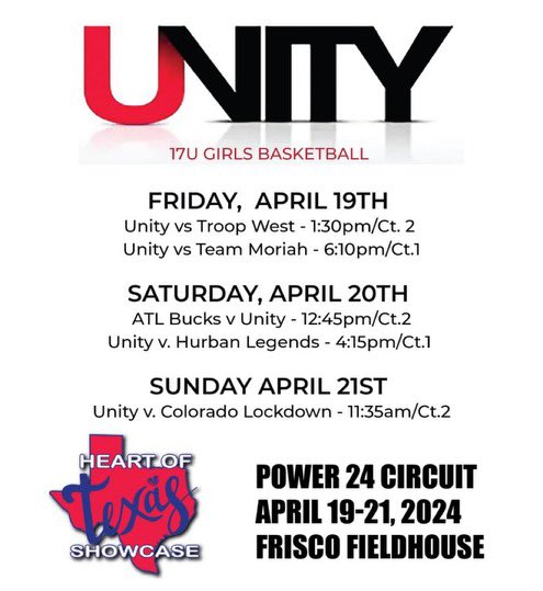 I’ve been waiting for this season!! Here’s the schedule for our games this weekend! @unitybasketbal1 @Ajhawkinsbasket