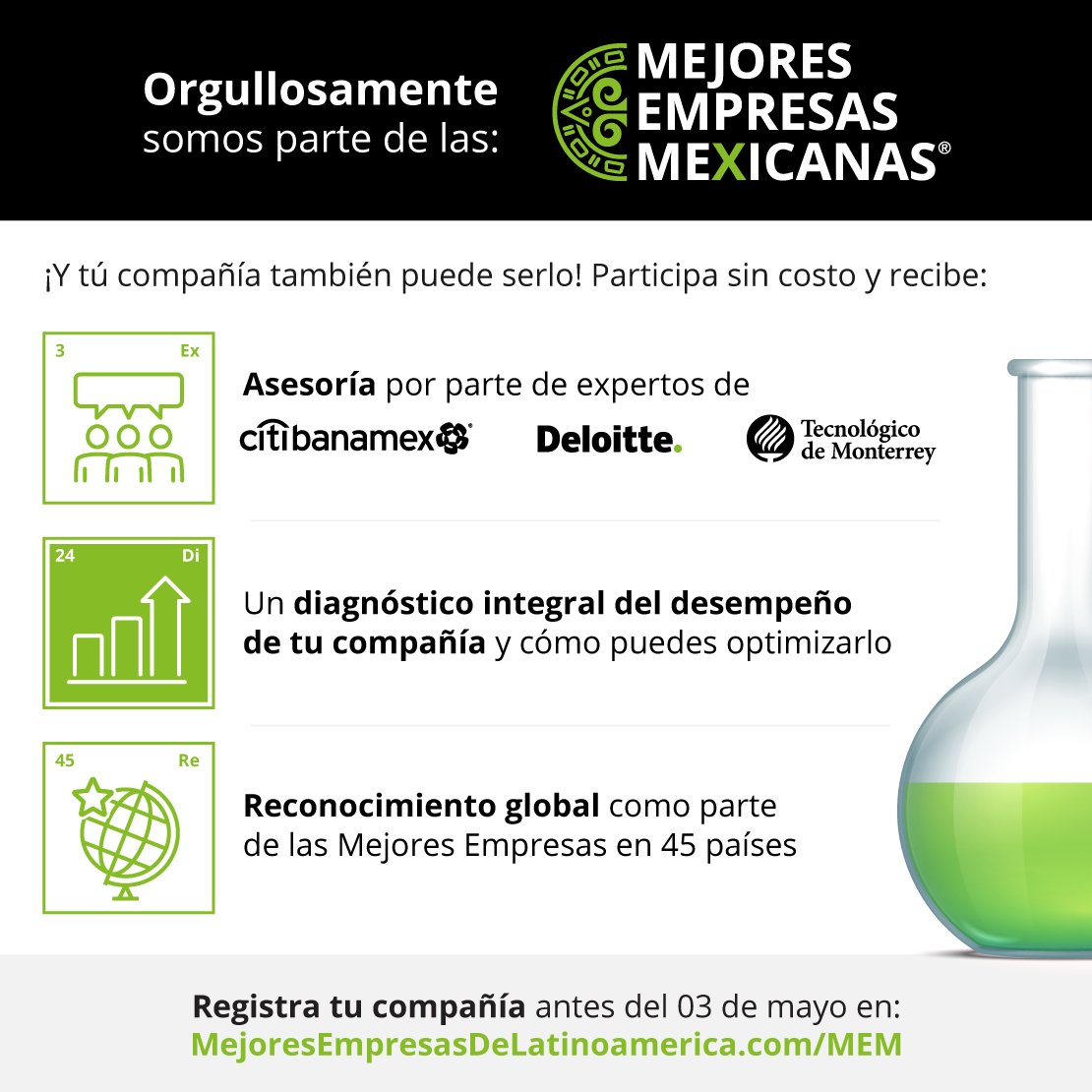TalentoMunoz's tweet photo. Tu compañía también puede formar parte de una de las #MejoresEmpresasMexicanas ¡Participa! https://t.co/wv66fXL7kd