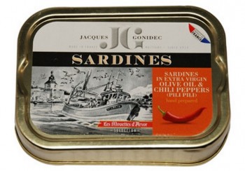 Sardines in Organic Extra Virgin Olive Oil with Organic Chili Peppers

BUY HERE: gourmet-delights.com/seafood.html

#Foodies #foodie #recipes #Organic #TinnedFishDateNight #FoodLover #FoodLovers #WineLover #WineLovers #RecipeOfTheDay #DoctorsWhoCook #PCCMeats #PCCMCooks #TwitterSupperClub