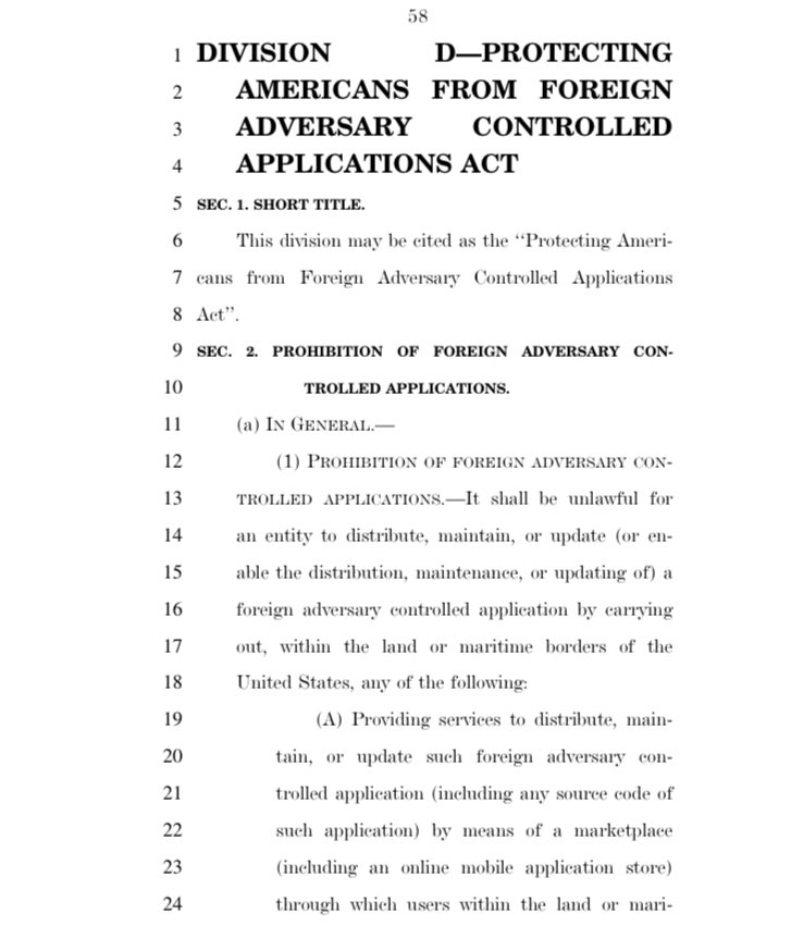 BREAKING: The Protecting Americans From Foreign Adversary Applications Act — to divest TikTok from CCP control — is included in the 21st Century Peace Through Strength Act. @SpeakerJohnson’s supplemental is vital to defending U.S. national security against our adversaries.