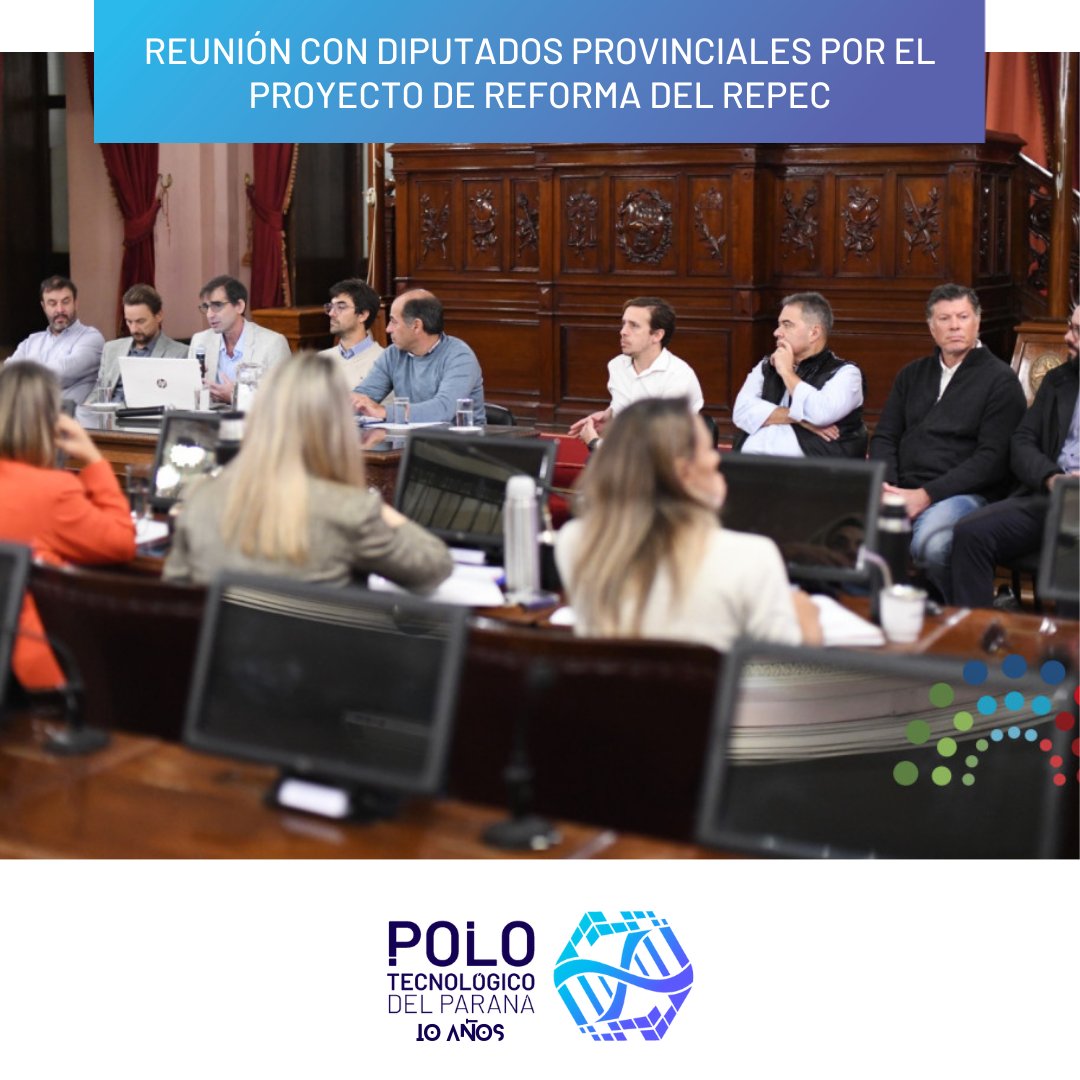 Participamos de la reunión de las comisiones de Legislación General y de Hacienda, Presupuesto y Cuentas de la Cámara de Diputados provincial para exponer nuestros aportes al proyecto de reforma del RePEC.
polotecparana.com.ar/reunion-con-di…