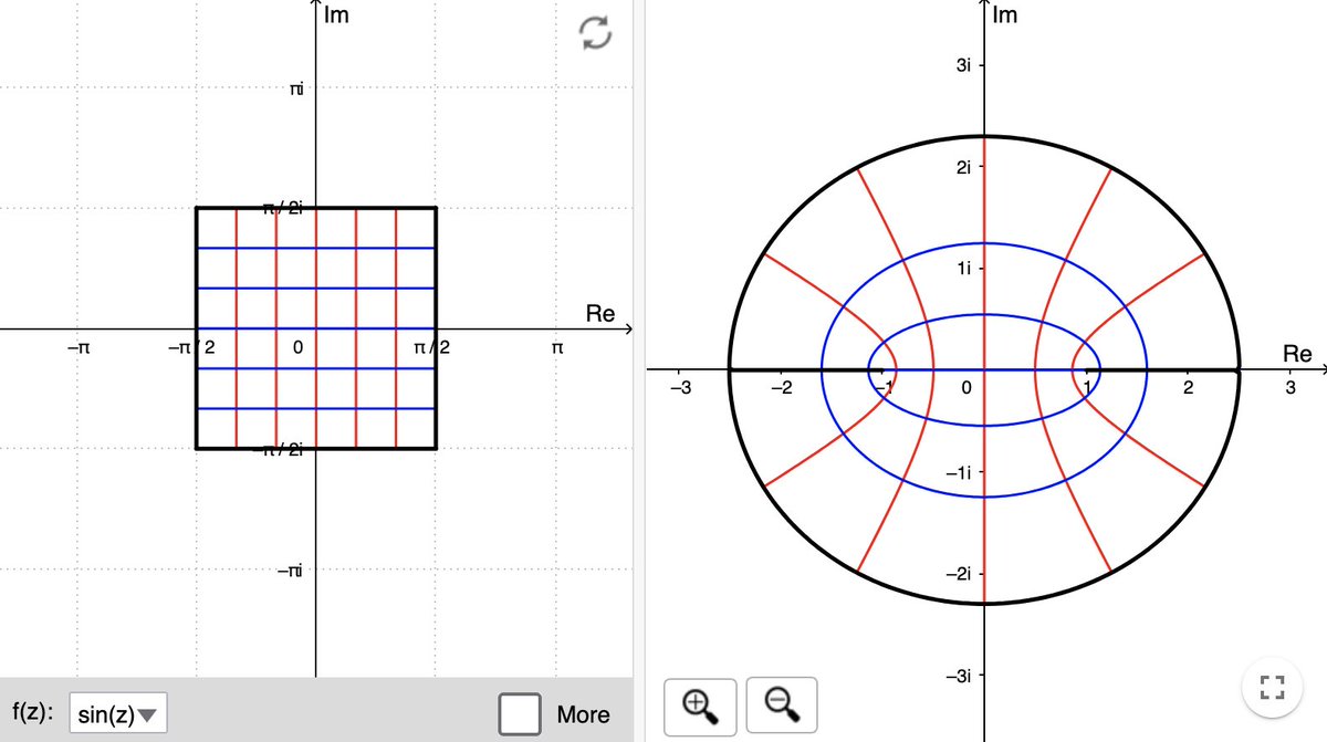 jcponcemath's tweet photo. Explore complex functions as mappings: 

https://t.co/jlHYMrEDTq

#opensource #geogebra #complex #functions #mappings #mathematics https://t.co/bbOpFYX33i