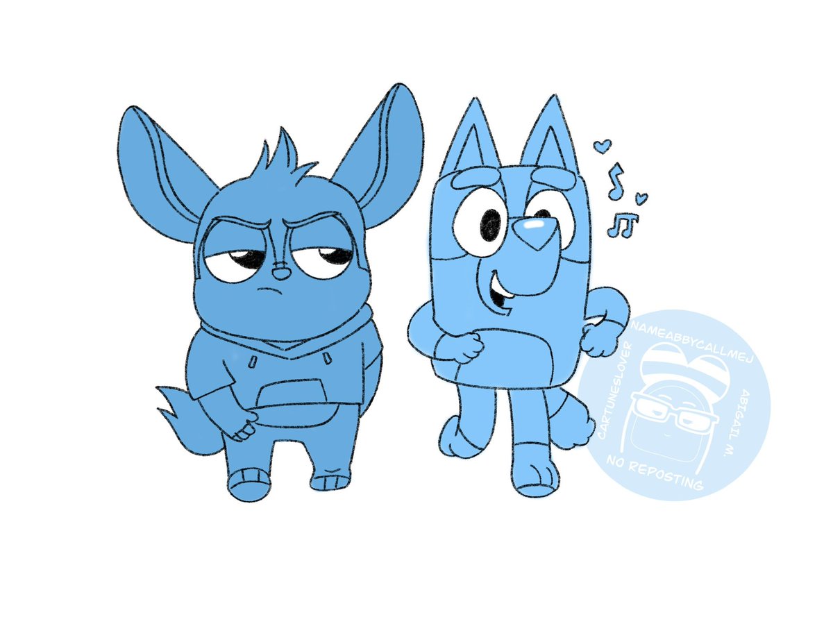 cartuneslover23's tweet photo. It’s KILLA Time! 

With how successful #BlueyTheSign is I half-expect the #ChipChilla crew try and copy it off and make another “anti-woke Bluey” episode. 

#bluey #blueyfanart #comic https://t.co/qmPKhb8OmY