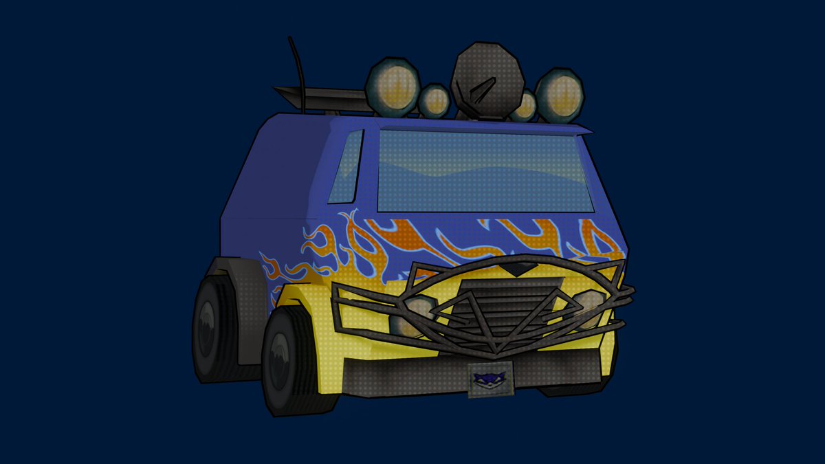 Did a texture/mesh edit for the ps2 van might fuck around with it more tomorrow #SlyCooper