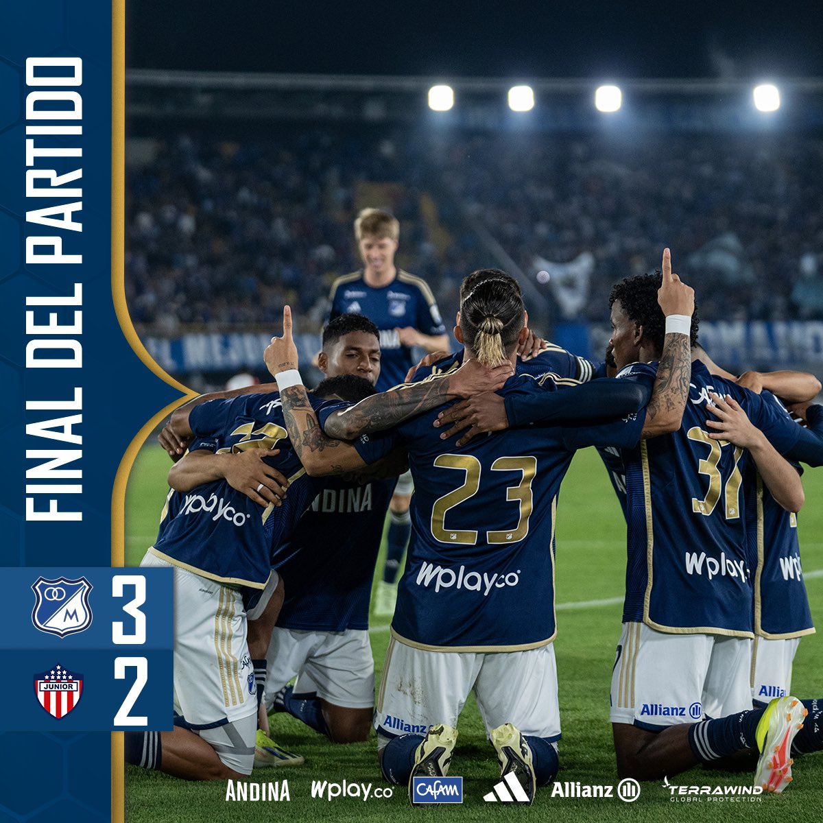 MillosFCoficial's tweet photo. ⏱️ 90' ¡VAMOOOOOOOOOOOOOOOOOOOOOOOOOOOOOS MILLONARIOOOOOOOOOOOOS DE MI VIDAAAAAAAAAAAAAAAAA! 💙🔥💙🔥💙🔥💙🔥💙🔥💙🔥💙🔥💙

🔵⚪️ MFC 3️⃣ - 2️⃣ JUN ⚪️🔴 https://t.co/e0sVVilCKm