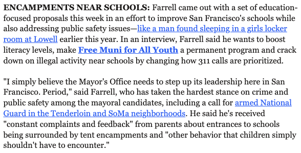 I will do everything in my power to give our children and families the support and tools they need to excel. I believe the City can do more to help @SFUnified improve student outcomes, provide access to reliable transportation, and ensure clean and safe learning environments.