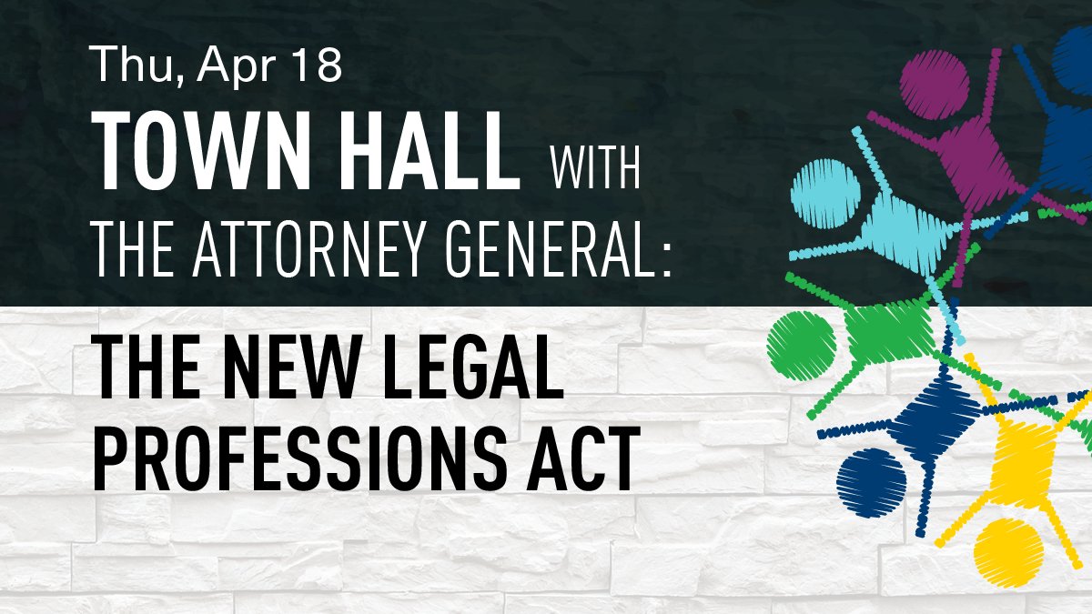 Will you be attending our Town Hall with the Attorney General about the new Legal Professions Act tomorrow? Today is your last chance to register: bit.ly/3JluU24