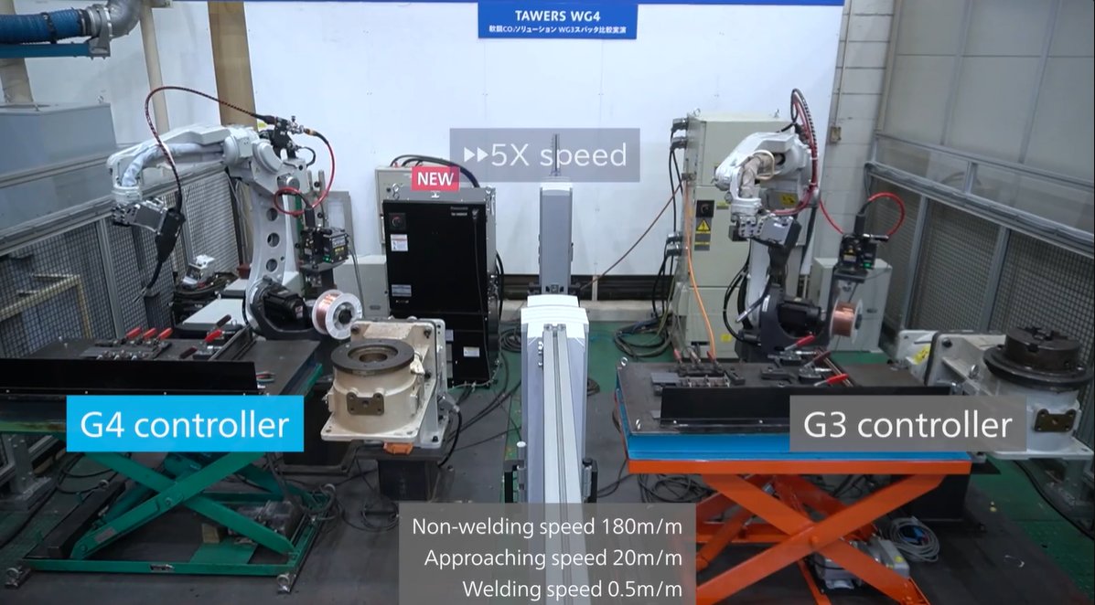 Panasonic_Weld's tweet photo. The evolution to G4 also contributes to a reduction in tact time.
Click here to watch the video.

https://t.co/BtVeO8kCKk

#welding #weldingrobot #Panasonic #G4 https://t.co/3myCW38ptX
