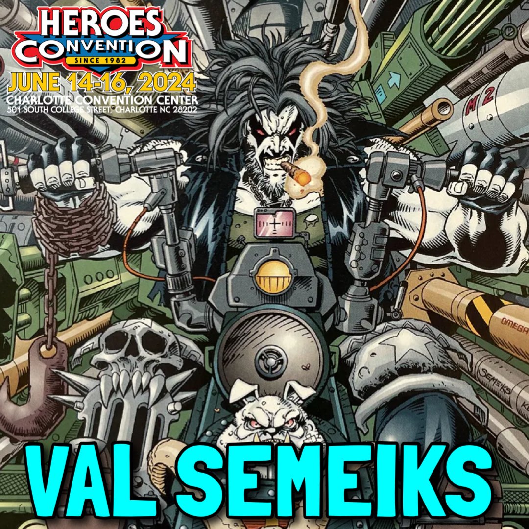 heroesonline's tweet photo. VAL SEMEIKS' pencils have graced Kull, Conan, LOBO, Wolverine, The Demon, and much more! He's coming to HeroesCon, June 14-16! Do not miss him!
#valsemeiks #lobo #etrigan #heroescon
Tickets: https://t.co/rs7qG0n9Ao
Featured Guest List: https://t.co/gp6K4HGs4A https://t.co/3PDiz8gtSp