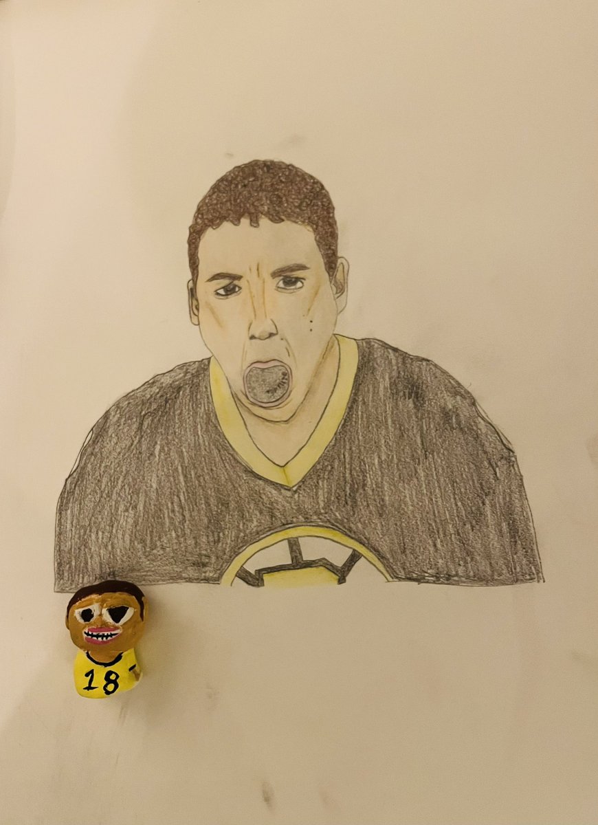Hey @AdamSandler it’s drawn you and clay you! Courtesy of my 6th grader. 😁 #artrules