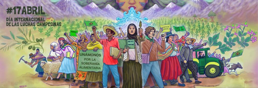 #17Abril Se conmemora el Día Internacional de las #LuchasCampesinas, por la masacre de Eldorado de Carajás en 1996 y así  honrar la resistencia de los campesinos de todo el mundo que persisten en su lucha por la justicia social y la dignidad. #DerechosCampesinosYa