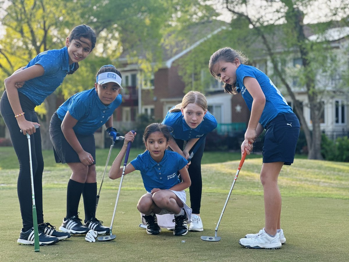 Always lifting each other up and cheering each other on 💙 @PGAJrLeague