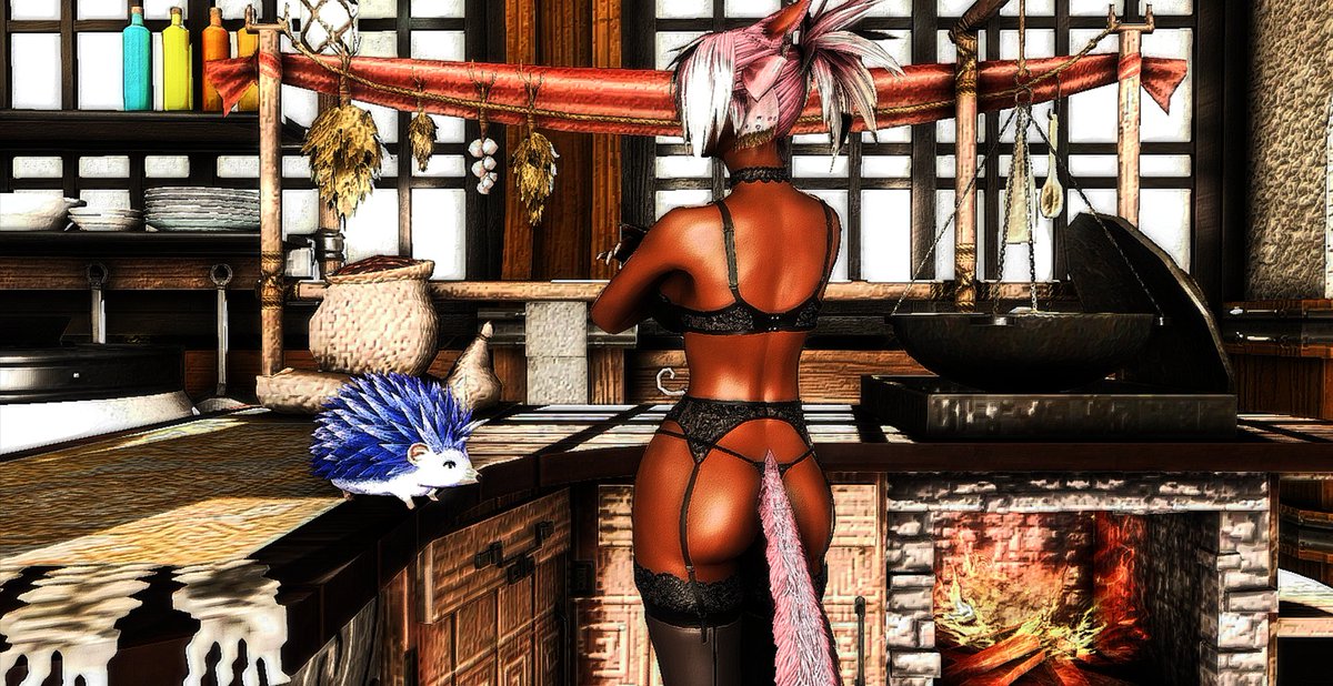 FF14HerElegancy's tweet photo. "It's a bit hot in here. 🔥
I turned down the lights, I hope you don't mind."

"Dinner is ready! 🍽️"

[ #FFXIVPOC #FF14POC 
  #FFXIVgpose #FFXIVgposers 
  #Gpose #Gposers 
  #FFXIVmiqote #FFXIVsnaps 
  #KimhohoonMods #FloofPoses
  #FandanielMods #SomaMods ] https://t.co/tGnsyQIhe6
