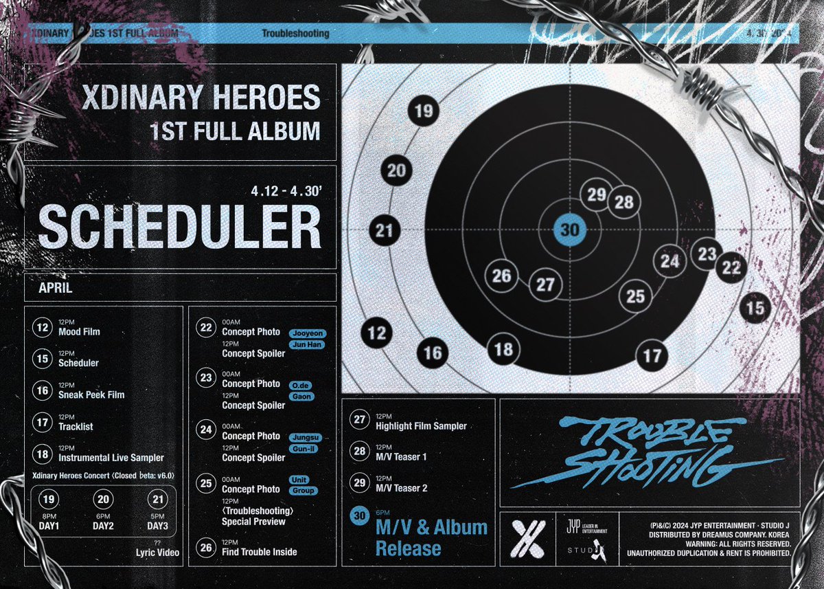 juvnan's tweet photo. Get ready for an electrifying musical journey with Xdinary Heroes as we unveil our 1st Album Troubleshooting! Mark your calendars for April 30th, 2024, at 6 PM KST. Don't miss out on this epic release from Xdinary Heroes. https://t.co/R2KfHAFc1J