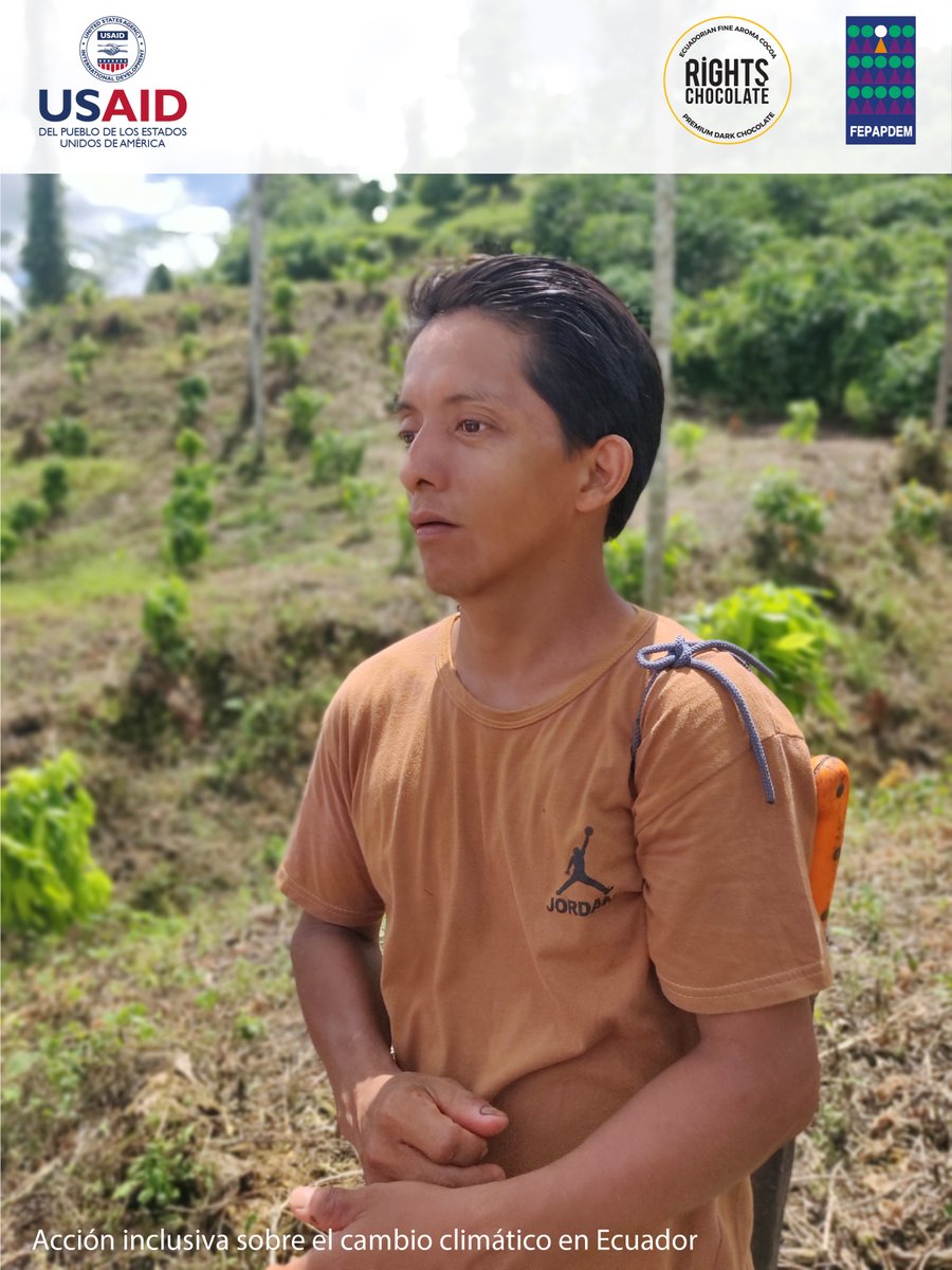 fepapdem's tweet photo. @fepapdem  y #ChocolatesRights visitan #Esmeraldas para conocer las necesidades y barreras que enfrentan las personas con discapacidad y sus familias en la producción de cacao y como el Cambio Climático afecta su forma de vida.
Gracias a @USAIDLAC 
#inclusion #dispacacidad https://t.co/UMbkcXkYRU