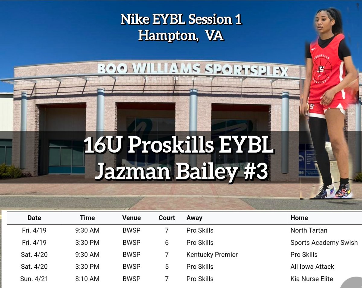 Our team is looking forward to the competition this weekend in Virginia @ Nike EYBL Session 1!