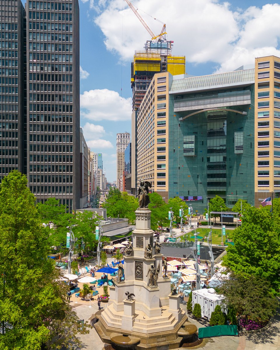 Detroit's Campus Martius Park has been voted the No. 1 Public Square in the nation by @usatoday for a 2nd year in a row! 🥇✌️ Just under 20 years ago, Campus Martius was mainly a busy intersection. In 2024, it is a destination for giant events like next week's @nfl Draft! 🏈💯