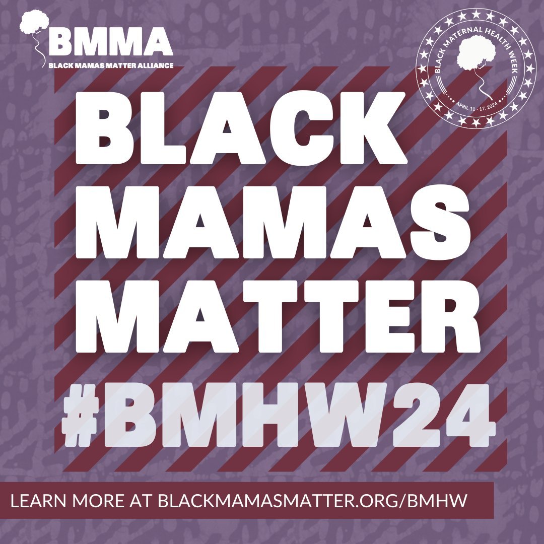 Today and every day, we stand in solidarity with @BlkMamasMatter during #BlackMaternalHealthWeek, elevating and empowering the voices of Black mothers.🤝✊🏽 #SupportBlackMamas #BMHW24 #BMHInYourNeighborhood #BirthEquity #BirthJustice #BMMA #ReproducitveJustice